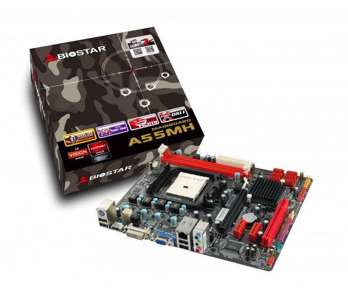 Системные платы BIOSTAR A55MH AMD FM1 для компактных ПК