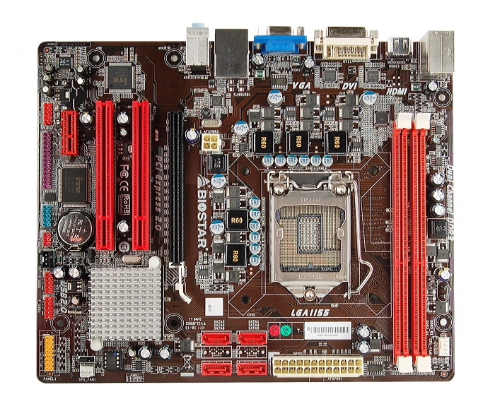 Системная плата BIOSTAR H61MH с сокетом Intel LGA1155