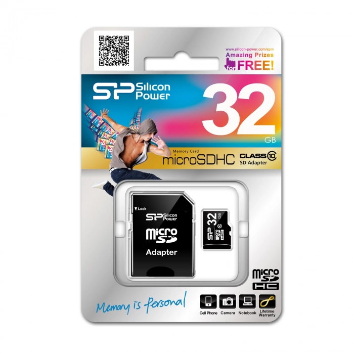 SP 32 GB microSDHC Class 10 – личная «рабочая станция»