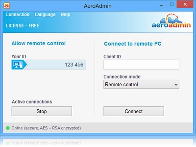 AeroAdmin: удаленный доступ к ПК