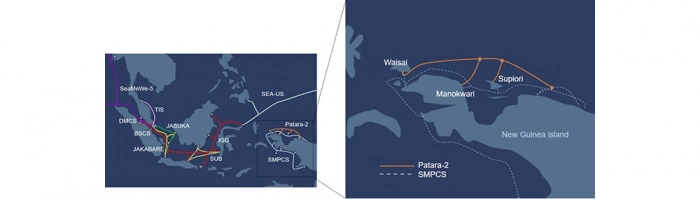 Новые оптоволоконные кабели между островами Индонезии
