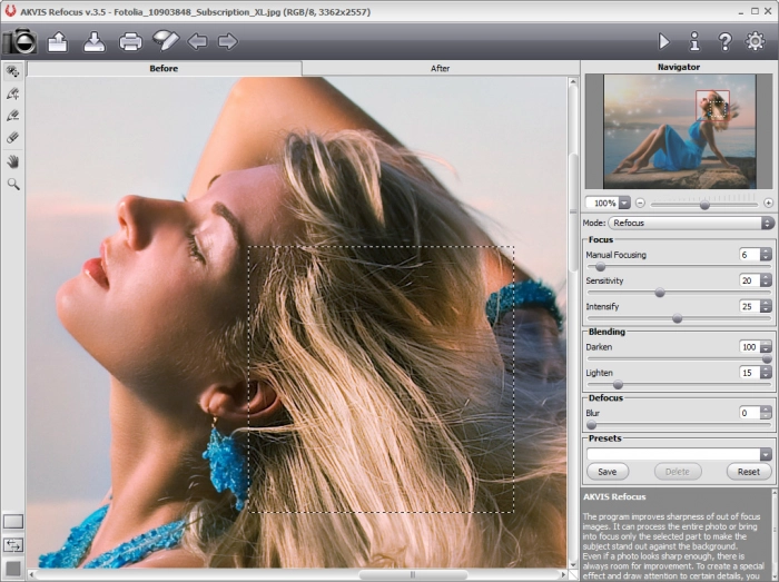 AKVIS Refocus: четкие снимки