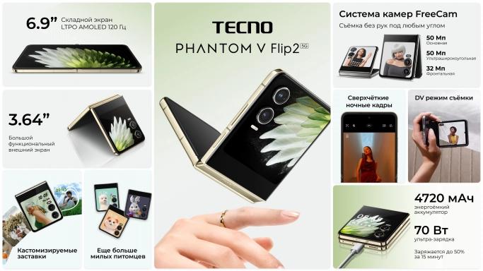 Складные смартфоны TECNO PHANTOM V2 и ноутбуки MEGABOOK S1 уже в России. Рис. 3