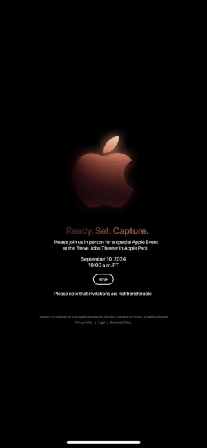 «Ready. Set. Capture»: презентация iPhone 16 может состояться 10 сентября . Рис. 1